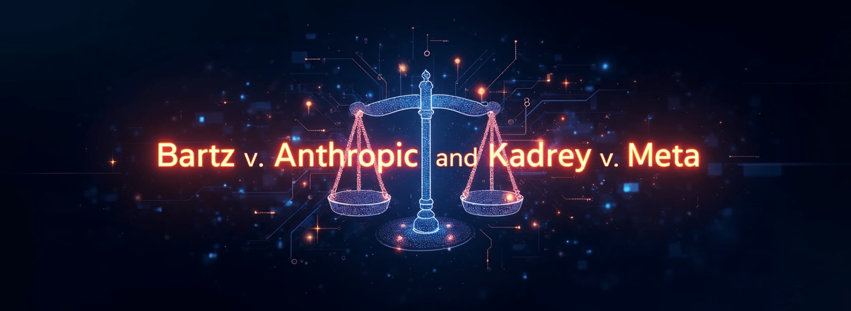 Bartz v. Anthropic and Kadrey v. Meta: Landmark Victories for AI Innovation in the United States